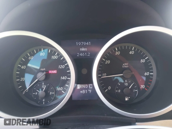 2005 Mercedes-Benz SLK-Class with VIN WDBWK56F85F066196, listed as a IAAI auction lot 41692697 with 197,941 mi miles. Bid and sale history available at carsss.com. Image 7.