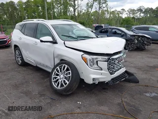 2024 GMC Terrain Denali with VIN 3GKALXEG8RL158682, listed as a IAAI auction lot 42261080 with 7,355 mi miles and . Bid and sale history available at DreamBid. Image 1.