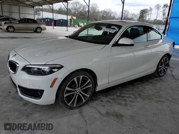 2018 BMW 2 Series 230i with VIN WBA2J1C57JVD09620, listed as a Copart auction lot 47127675 with 78,622 mi miles and Salvage Title. Bid and sale history available at carsss.com. Image 1.