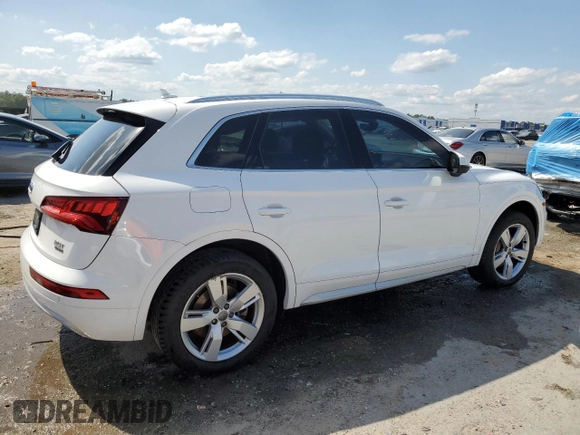 2018 Audi Q5 Premium Plus with VIN WA1BNAFY8J2011941, listed as a Copart auction lot 51845805 with 131,273 mi miles and Non Repairable. Bid and sale history available at DreamBid. Image 3.