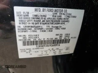 2009 Lincoln MKS z VIN 1LNHM93R69G600916, wystawiony jako Copart lot #55028965 z przebiegiem 250 930 mil mil oraz Szkoda całkowita • Salvage title. Historia ofert i sprzedaży dostępna na DreamBid. Obrazek 12.