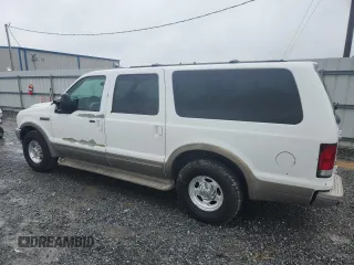 2000 Ford Excursion Limited z VIN 1FMNU42S3YED08967, wystawiony jako Copart lot #60062035 z przebiegiem 212 040 mil mil oraz Czysty tytuł • Clean title. Historia ofert i sprzedaży dostępna na DreamBid. Obrazek 2.