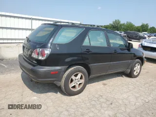2003 Lexus RX 300 with VIN JTJHF10U730293584, listed as a Copart auction lot 63358824 with 218,283 mi miles and Salvage Title. Bid and sale history available at carsss.com. Image 3.