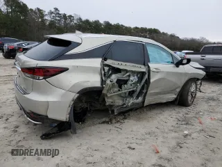 2020 Lexus RX with VIN 2T2JGMDA3LC047927, listed as a Copart auction lot 45787155 with 27,806 mi miles and Salvage Title. Bid and sale history available at carsss.com. Image 3.