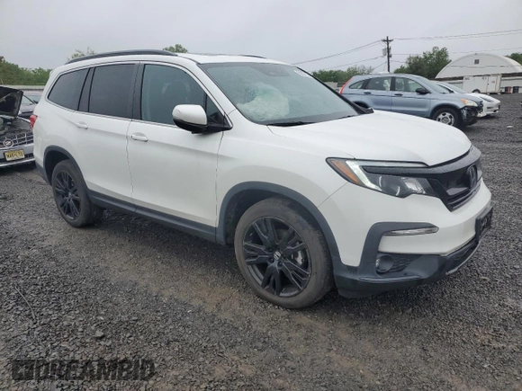 2021 Honda Pilot Special Edition with VIN 5FNYF6H26MB098145, listed as a Copart auction lot 55637105 with 17,707 mi miles and Salvage Title. Bid and sale history available at DreamBid. Image 4.