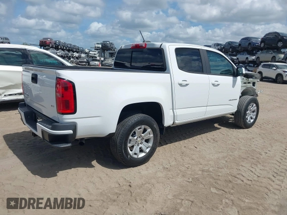 2021 Chevrolet Colorado 2WD LT z VIN 1GCGSCEN8M1159895, wystawiony jako IAAI lot #41946032 z przebiegiem 31 499 mil mil oraz . Historia ofert i sprzedaży dostępna na DreamBid. Obrazek 4.