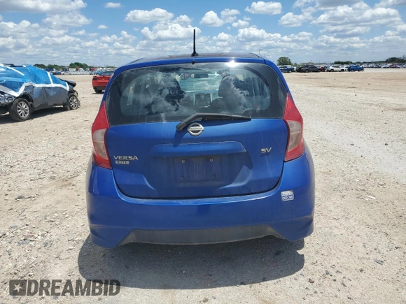2017 Nissan Note SV with VIN 3N1CE2CP2HL365901, listed as a Copart auction lot 56646765 with 143,499 mi miles and Salvage title. Bid and sale history available at DreamBid. Image 6.