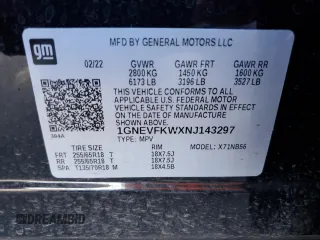 2022 Chevrolet Traverse LS with VIN 1GNEVFKWXNJ143297, listed as a Copart auction lot 57889574 with 16,363 mi miles and Clean Title. Bid and sale history available at carsss.com. Image 14.