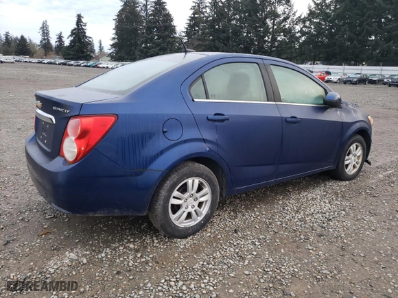2014 Chevrolet Sonic LT with VIN 1G1JC5SH9E4202310, listed as a Copart auction lot 46159965 with 105,487 mi miles and Clean Title. Bid and sale history available at carsss.com. Image 3.