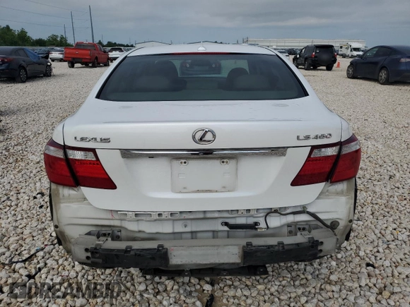 2007 Lexus LS 460 with VIN JTHBL46F375047120, listed as a Copart auction lot 54989575 with 162,926 mi miles and Salvage Title. Bid and sale history available at DreamBid. Image 6.