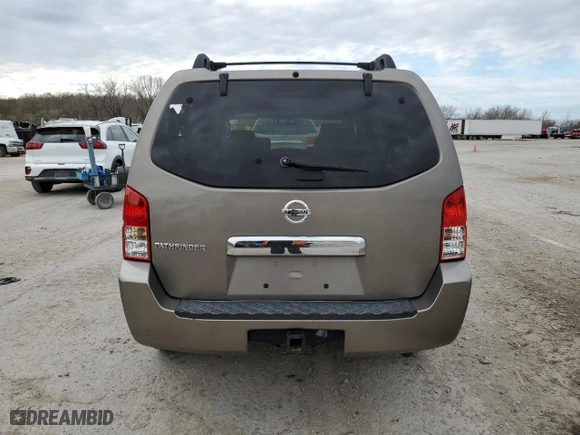 2006 Nissan Pathfinder SE with VIN 5N1AR18UX6C608070, listed as a Copart auction lot 50423295 with 104,889 mi miles and Clean Title. Bid and sale history available at carsss.com. Image 6.