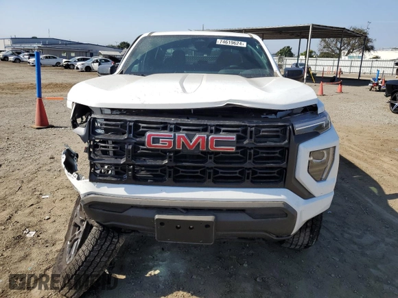 2024 GMC Canyon 2WD Elevation with VIN 1GTP5BEKXR1146225, listed as a Copart auction lot 74619624 with 5,140 mi miles and Salvage Title. Bid and sale history available at carsss.com. Image 5.