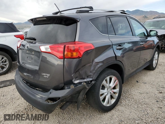2013 Toyota RAV4 Limited with VIN 2T3DFREV6DW117088, listed as a Copart auction lot 61866315 with 122,566 mi miles and Salvage title. Bid and sale history available at DreamBid. Image 3.