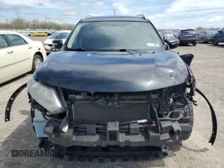 2015 Nissan Rogue SV with VIN KNMAT2MV1FP507924, listed as a Copart auction lot 55219075 with 129,108 mi miles and Salvage Title. Bid and sale history available at carsss.com. Image 5.