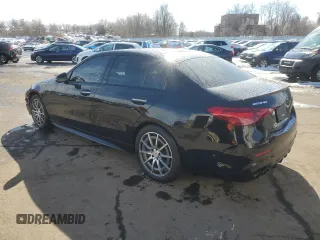 2024 Mercedes-Benz C 43 AMG with VIN W1KAF8HB9RR220405, listed as a Copart auction lot 45604455 with 3,874 mi miles and Salvage title. Bid and sale history available at DreamBid. Image 2.