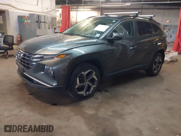 2023 Hyundai Tucson SEL with VIN 5NMJFCAE8PH177839, listed as a IAAI auction lot 41947776 with 38,014 mi miles and . Bid and sale history available at DreamBid. Image 2.