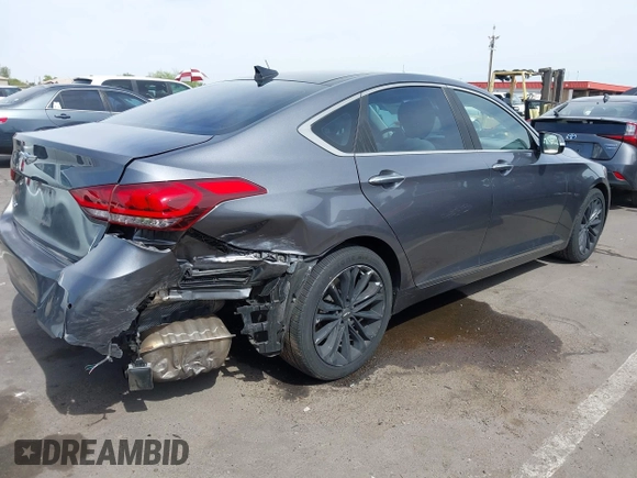 2017 Genesis G80 3.8L with VIN KMHGN4JE2HU167543, listed as a IAAI auction lot 42248719 with 82,574 mi miles and . Bid and sale history available at DreamBid. Image 6.