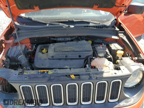 2017 Jeep Renegade Sport with VIN ZACCJAAH1HPF17141, listed as a Copart auction lot 53428695 with 133,877 mi miles and Salvage title. Bid and sale history available at DreamBid. Image 12.