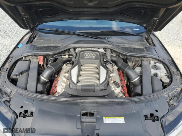 2012 Audi A8 L with VIN WAURVAFD2CN017735, listed as a Copart auction lot 42399705 with 96,662 mi miles and Salvage Title. Bid and sale history available at carsss.com. Image 11.