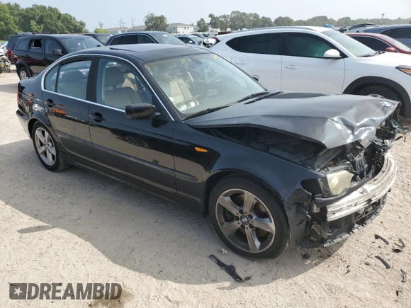 2004 BMW 3 Series 330xi with VIN WBAEW53444PN34595, listed as a Copart auction lot 70640873 with 0 mi miles and Salvage Title. Bid and sale history available at carsss.com. Image 4.