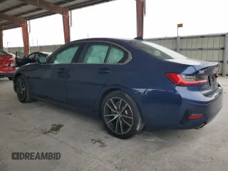 2021 BMW 3 Series 330i with VIN 3MW5R1J07M8B86693, listed as a Copart auction lot 59595985 with 43,852 mi miles and Salvage title. Bid and sale history available at DreamBid. Image 2.