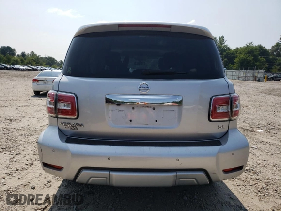 2018 Nissan Armada SV with VIN JN8AY2NCXJ9555213, listed as a Copart auction lot 67532134 with 84,006 mi miles and Salvage Title. Bid and sale history available at carsss.com. Image 6.