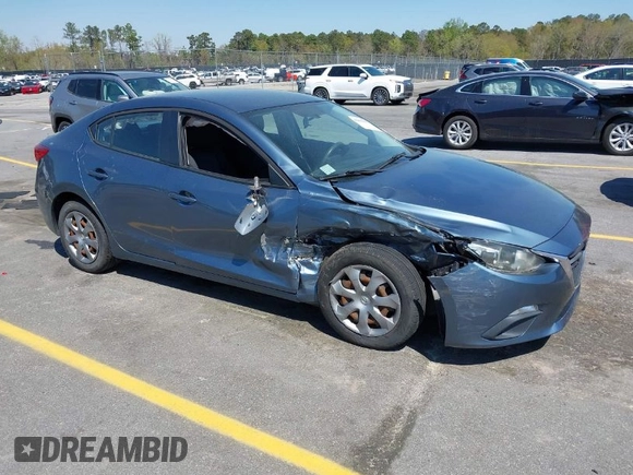2014 Mazda 3 i Sport with VIN JM1BM1U75E1127659, listed as a IAAI auction lot 41891830 with 144,964 mi miles and . Bid and sale history available at carsss.com. Image 1.