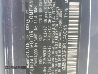 2024 Hyundai Kona SE with VIN KM8HA3AB3RU140045, listed as a Copart auction lot 83650394 with 3,378 mi miles and Salvage Title. Bid and sale history available at carsss.com. Image 14.