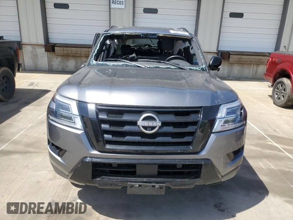 2023 Nissan Armada SL with VIN JN8AY2BBXP9833063, listed as a Copart auction lot 53911775 with 56,367 mi miles and Salvage Title. Bid and sale history available at carsss.com. Image 5.