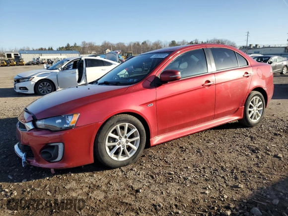 2016 Mitsubishi Lancer SE with VIN JA32V2FW7GU002685, listed as a Copart auction lot 49835555 with 89,459 mi miles and Salvage Title. Bid and sale history available at carsss.com. Image 1.