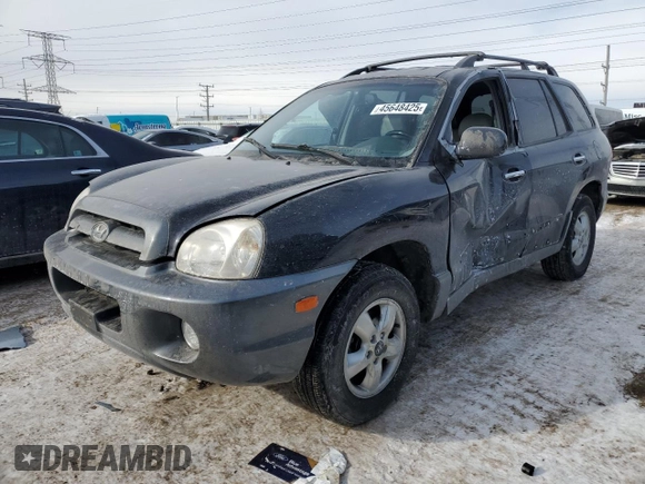 2005 Hyundai Santa Fe GLS with VIN KM8SC73E35U885063, listed as a Copart auction lot 45648425 with 148,961 mi miles and Salvage Title. Bid and sale history available at carsss.com. Image 1.