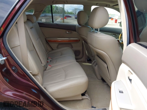 2008 Lexus RX 350 with VIN JTJGK31U089851277, listed as a IAAI auction lot 42008879 with 265,540 mi miles and . Bid and sale history available at DreamBid. Image 8.