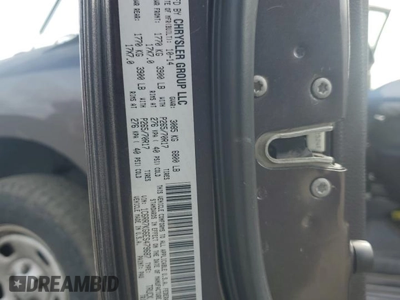 2014 Ram 1500 Tradesman with VIN 1C6RR7KG6ES479687, listed as a Copart auction lot 45758025 with 189,643 mi miles and Salvage title. Bid and sale history available at DreamBid. Image 13.