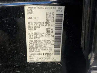 2020 Nissan Murano Platinum z VIN 5N1AZ2DJ4LN139866, wystawiony jako Copart lot #87171934 z przebiegiem 70 306 mil mil oraz Szkoda całkowita • Salvage title. Historia ofert i sprzedaży dostępna na DreamBid. Obrazek 15.