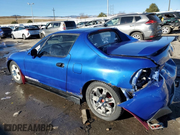 1994 Honda del Sol S with VIN JHMEG1142RS000753, listed as a Copart auction lot 80063034 with 214,736 mi miles and Salvage Title. Bid and sale history available at carsss.com. Image 2.