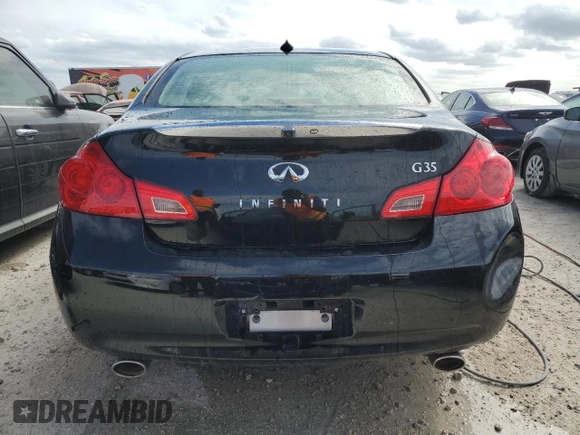 2008 Infiniti G35 with VIN JNKBV61E78M223887, listed as a Copart auction lot 76170064 with 104,984 mi miles and Non Repairable. Bid and sale history available at DreamBid. Image 6.
