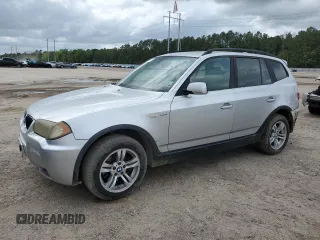 2006 BMW X3 3.0i with VIN WBXPA93466WD29294, listed as a Copart auction lot 51621175 with 235,144 mi miles and Salvage Title. Bid and sale history available at carsss.com. Image 1.