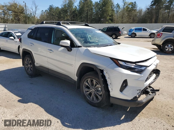 2025 Toyota RAV4 Hybrid XLE Premium with VIN 2T3B6RFVXSW084227, listed as a Copart auction lot 48907275 with 1,692 mi miles and Salvage Title. Bid and sale history available at DreamBid. Image 4.