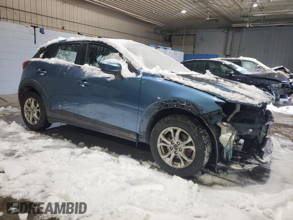 2018 Mazda CX-3 Sport with VIN JM1DKFB71J1311604, listed as a Copart auction lot 44388235 with 78,783 mi miles and Salvage Title. Bid and sale history available at DreamBid. Image 4.