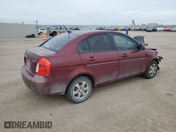 2010 Hyundai Accent GLS with VIN KMHCN4AC6AU526721, listed as a Copart auction lot 44335745 with 134,353 mi miles and Clean Title. Bid and sale history available at carsss.com. Image 3.