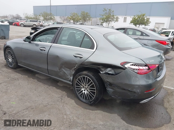 2023 Mercedes-Benz C 300 with VIN W1KAF4GB0PR077562, listed as a IAAI auction lot 41668553 with 18,888 mi miles and . Bid and sale history available at DreamBid. Image 3.