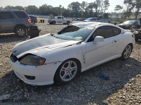 2006 Hyundai Tiburon GT with VIN KMHHN65F56U213172, listed as a Copart auction lot 75211144 with 199,754 mi miles and Salvage Title. Bid and sale history available at carsss.com. Image 1.