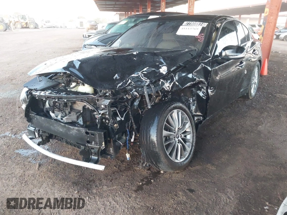 2019 Infiniti Q50 3.0t LUXE with VIN JN1EV7APXKM513587, listed as a IAAI auction lot 41113769 with 71,729 mi miles. Bid and sale history available at carsss.com. Image 17.