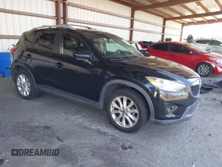 2013 Mazda CX-5 Grand Touring with VIN JM3KE2DE4D0127827, listed as a IAAI auction lot 41817214 with 108,295 mi miles. Bid and sale history available at carsss.com. Image 1.
