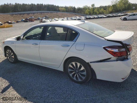 2017 Honda Accord Hybrid EX-L with VIN JHMCR6F54HC019958, listed as a Copart auction lot 51985465 with 49,079 mi miles and Salvage Title. Bid and sale history available at carsss.com. Image 2.