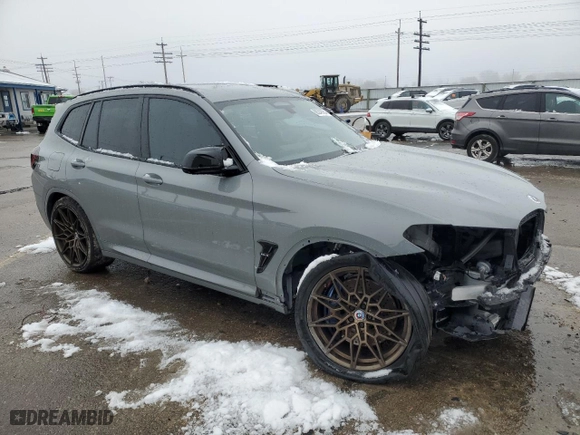 2022 BMW X3 M with VIN 5YM13EC00N9M62931, listed as a Copart auction lot 86249984 with NaN miles and Salvage Title. Bid and sale history available at carsss.com. Image 4.