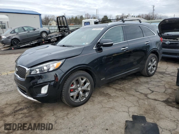 2016 Kia Sorento SX with VIN 5XYPKDA54GG072186, listed as a Copart auction lot 51854425 with 101,087 mi miles and Salvage Title. Bid and sale history available at carsss.com. Image 1.