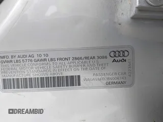 2011 Audi A8 z VIN WAUAVAFD7BN006743, wystawiony jako IAAI lot #42278486 z przebiegiem Nie podano mil oraz . Historia ofert i sprzedaży dostępna na DreamBid. Obrazek 9.