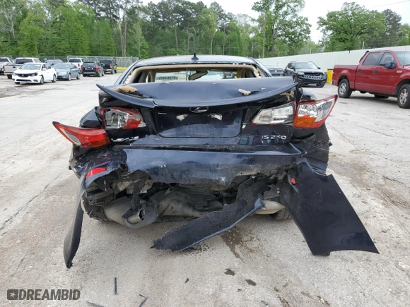 2007 Lexus IS 250 with VIN JTHBK262972039609, listed as a Copart auction lot 51264445 with 71,913 mi miles and Salvage Title. Bid and sale history available at carsss.com. Image 6.