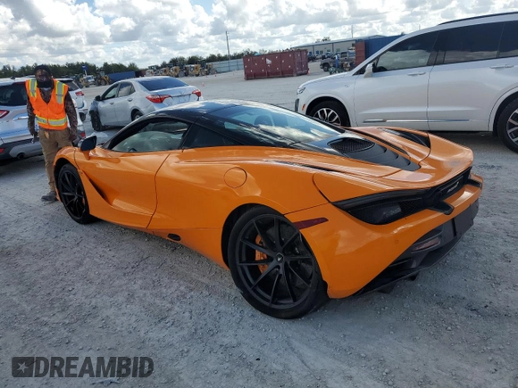 2019 McLaren 720S z VIN SBM14DCA9KW003247, wystawiony jako Copart lot #80073724 z przebiegiem 18 804 mil mil oraz Szkody całkowita. Historia ofert i sprzedaży dostępna na DreamBid. Obrazek 2.